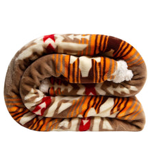 Load image into Gallery viewer, Southwest Running Horses Plush Fur Sherpa Borrego Fleece Thr
