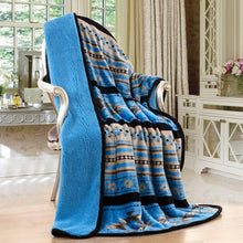 Load image into Gallery viewer, Southwestern Aztec Sherpa Plush Fleece Throw Blanket
