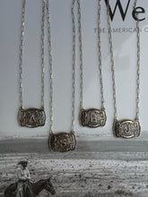 Load image into Gallery viewer, Belt Buckle Initial Necklace
