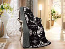 Load image into Gallery viewer, Southwestern Aztec Sherpa Borrego Fleece Throw Blanket

