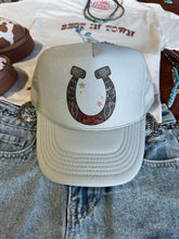Load image into Gallery viewer, Horse Shoe Trucker Hat
