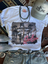 Load image into Gallery viewer, Las Vegas Pink Rodeo Graphic Tee
