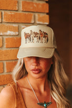 Load image into Gallery viewer, Saddled Horses Trucker Hat
