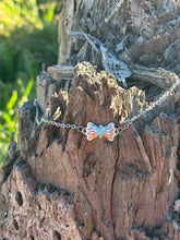 Load image into Gallery viewer, Turquoise Butterfly Concho Chain Necklace
